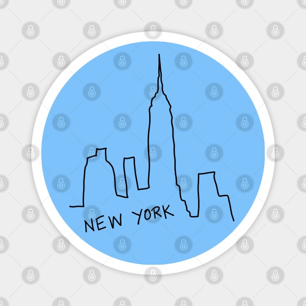 New York City Skyline Magnet by ShopBuzz